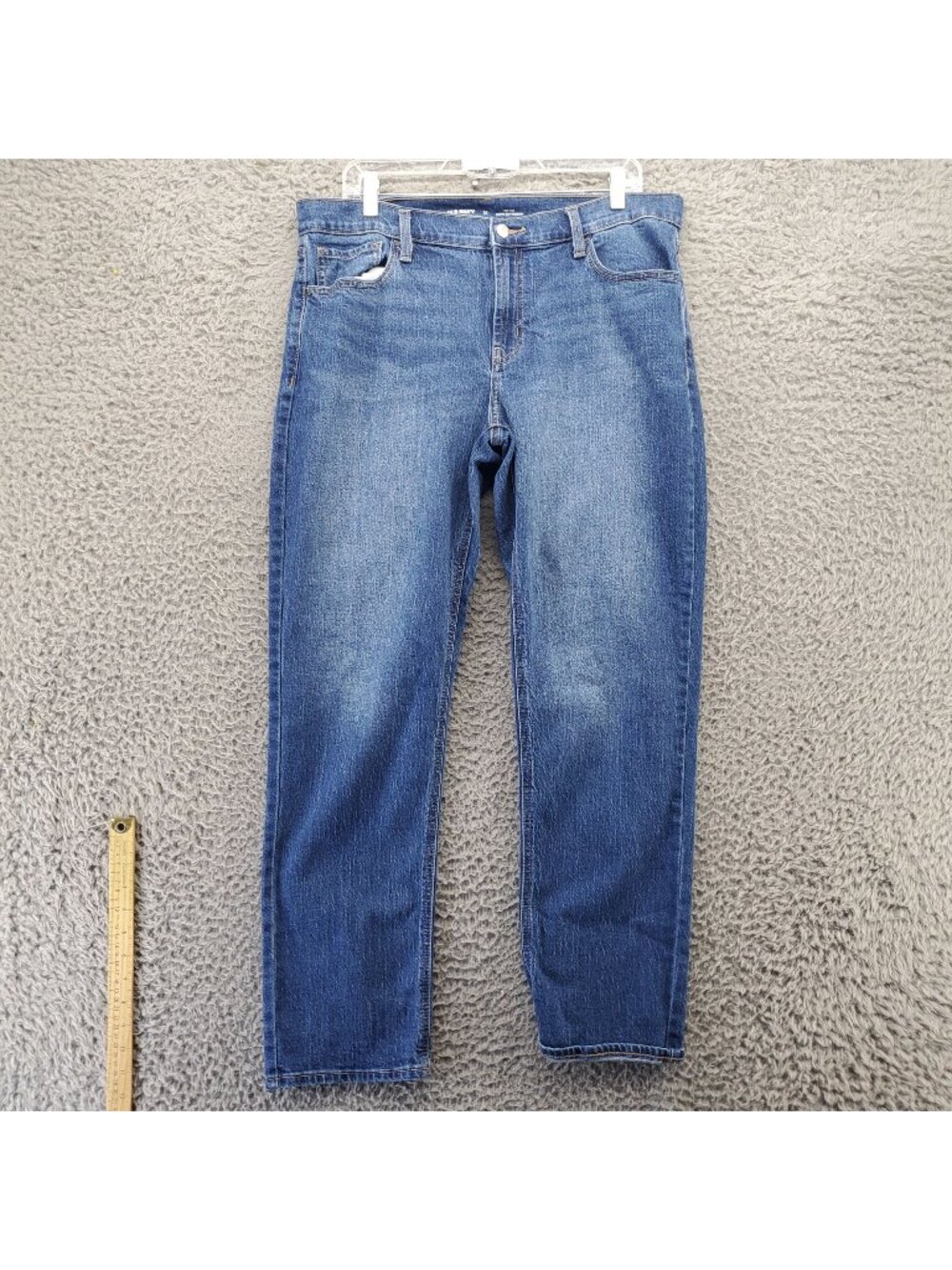 Old Navy Jeans Womens 12 Blue Wow Boyfriend Mid-Rise Stretch Denim Classic Fit